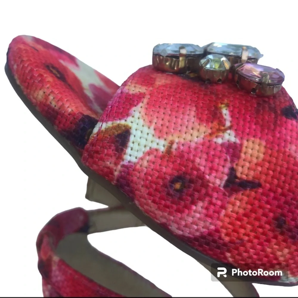 Liz Claiborne floral sandal glam heels 11 - Picture 5 of 9